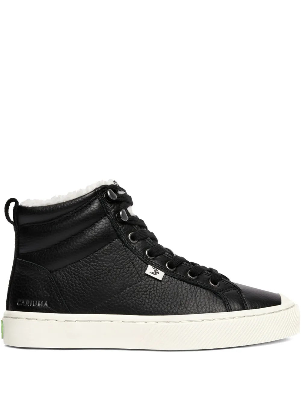 Cariuma Oca Leather High-top Sneakers In Black