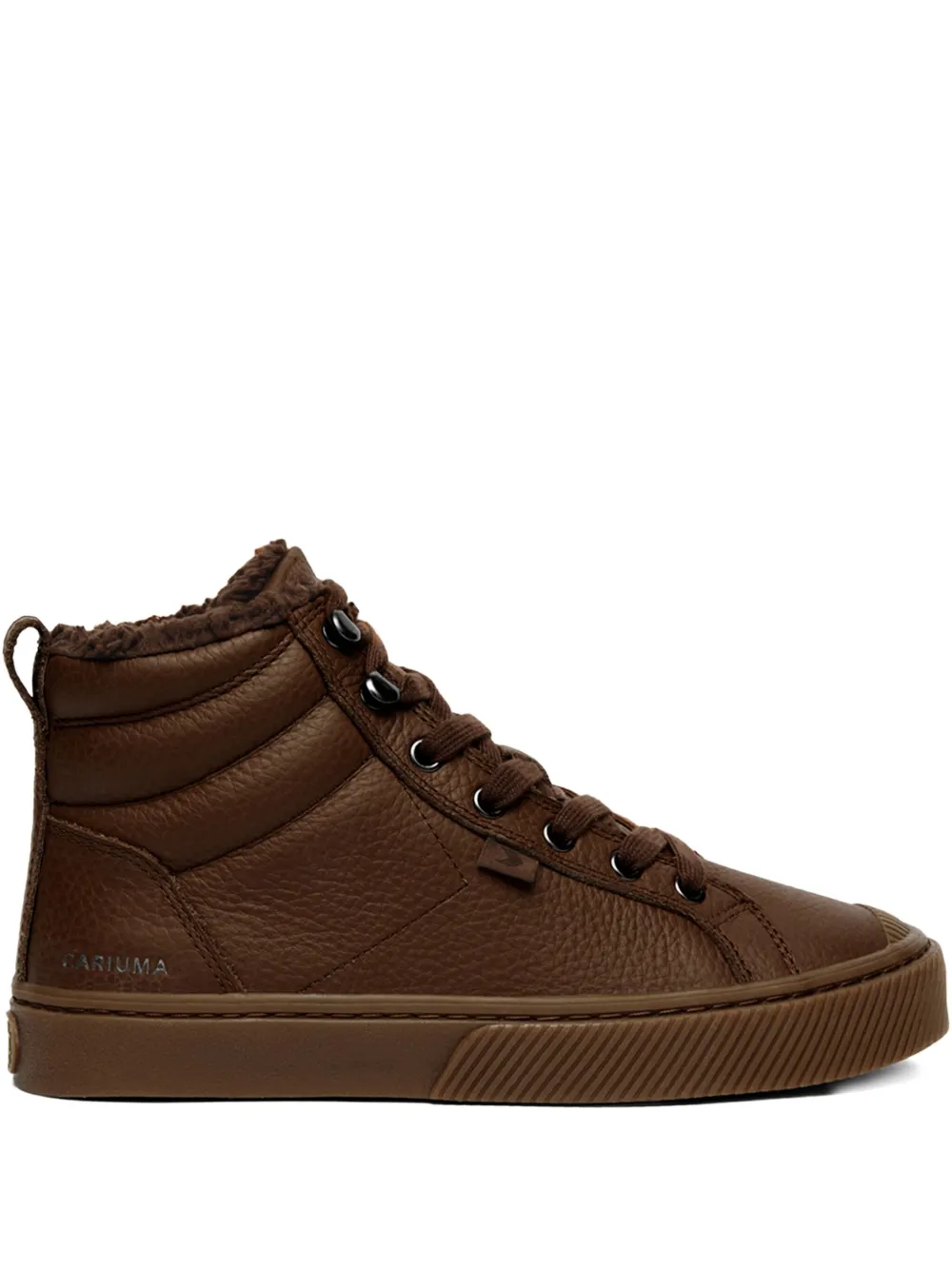 Cariuma Oca High-top Leather Sneakers In Brown