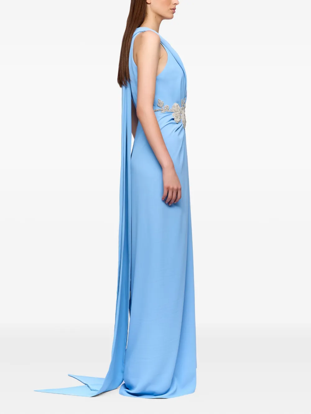 Ana Radu embellished maxi dress Blauw
