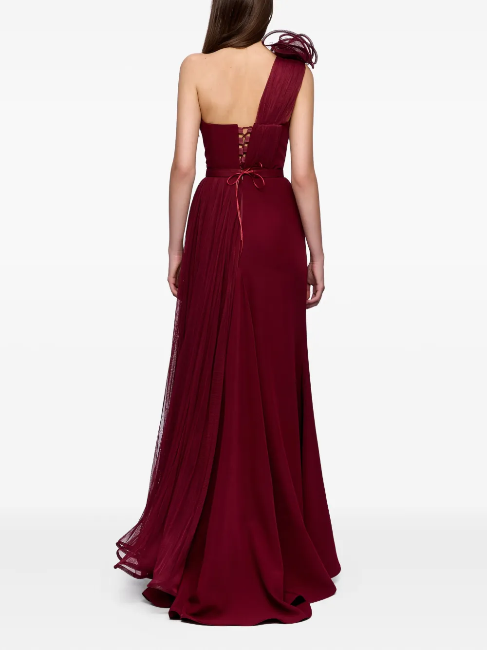 Ana Radu rose-embellished maxi dress Rood