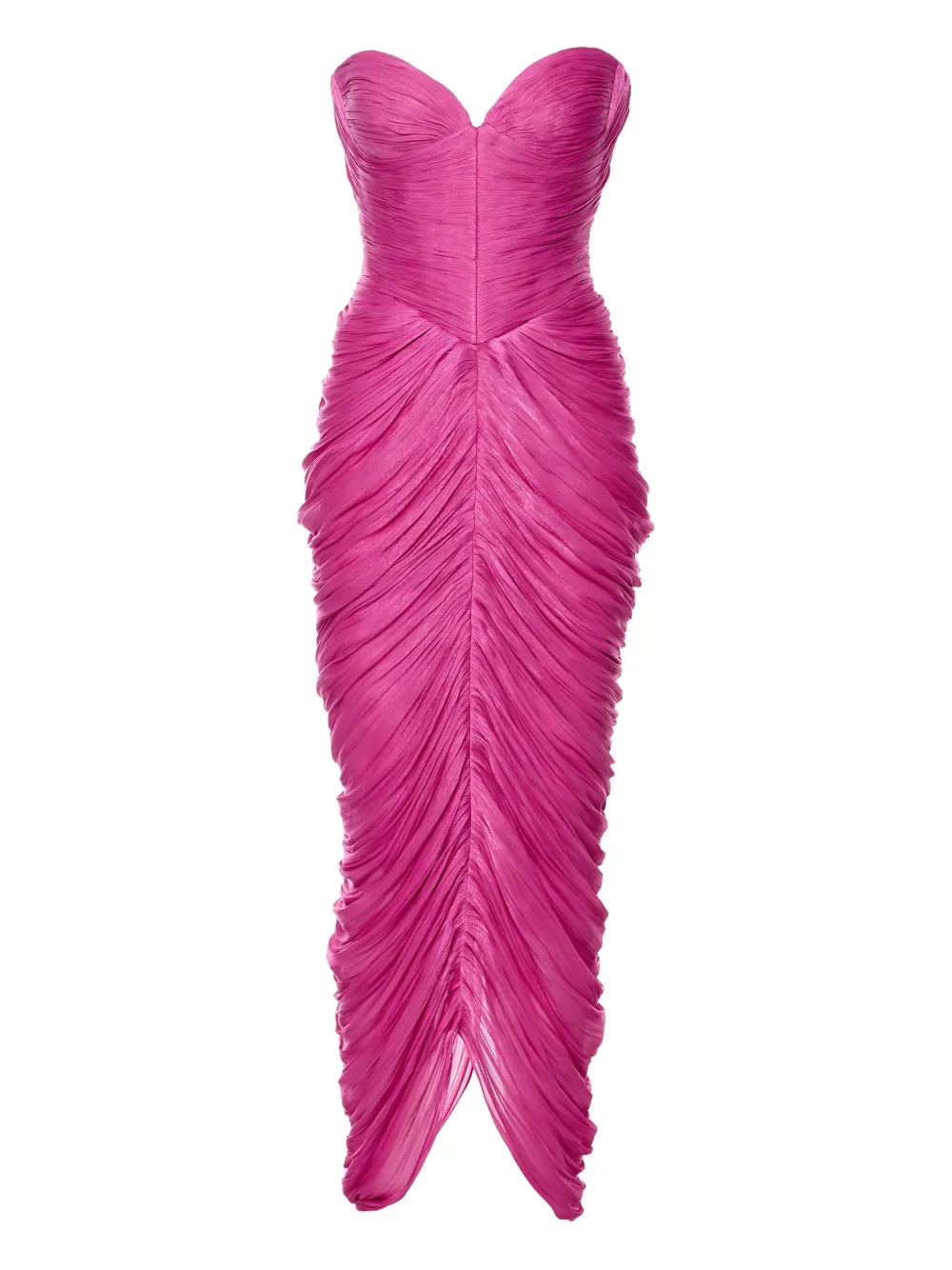 Ana Radu strapless draped asymmetrical dress - ピンク Ana Radu strapless draped asymmetrical dress - ピンク