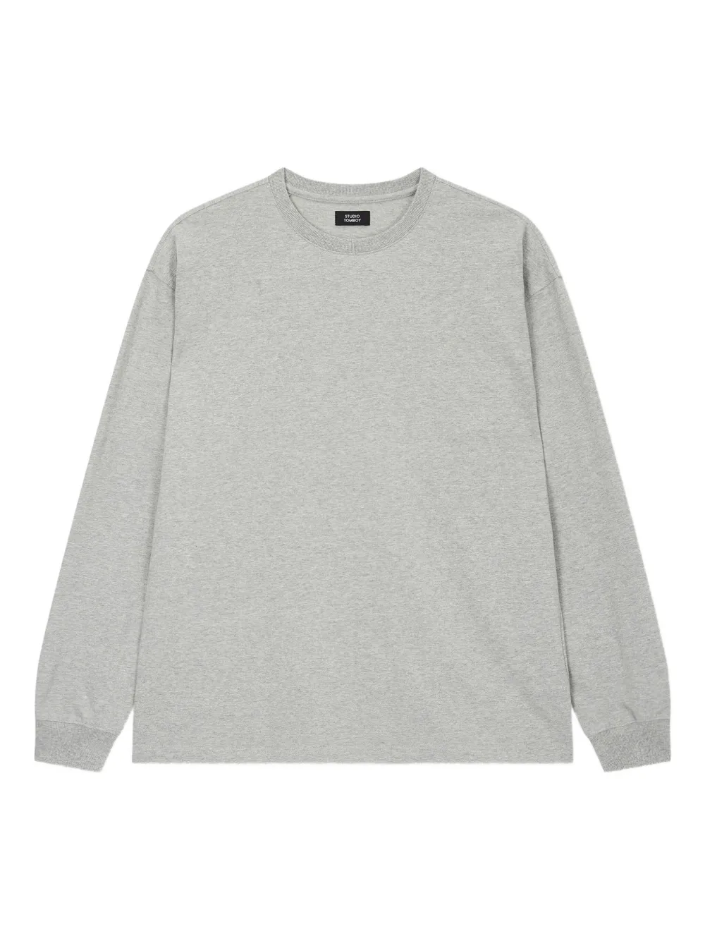 STUDIO TOMBOY long-sleeve crew-neck T-shirt | Grey | Image 1