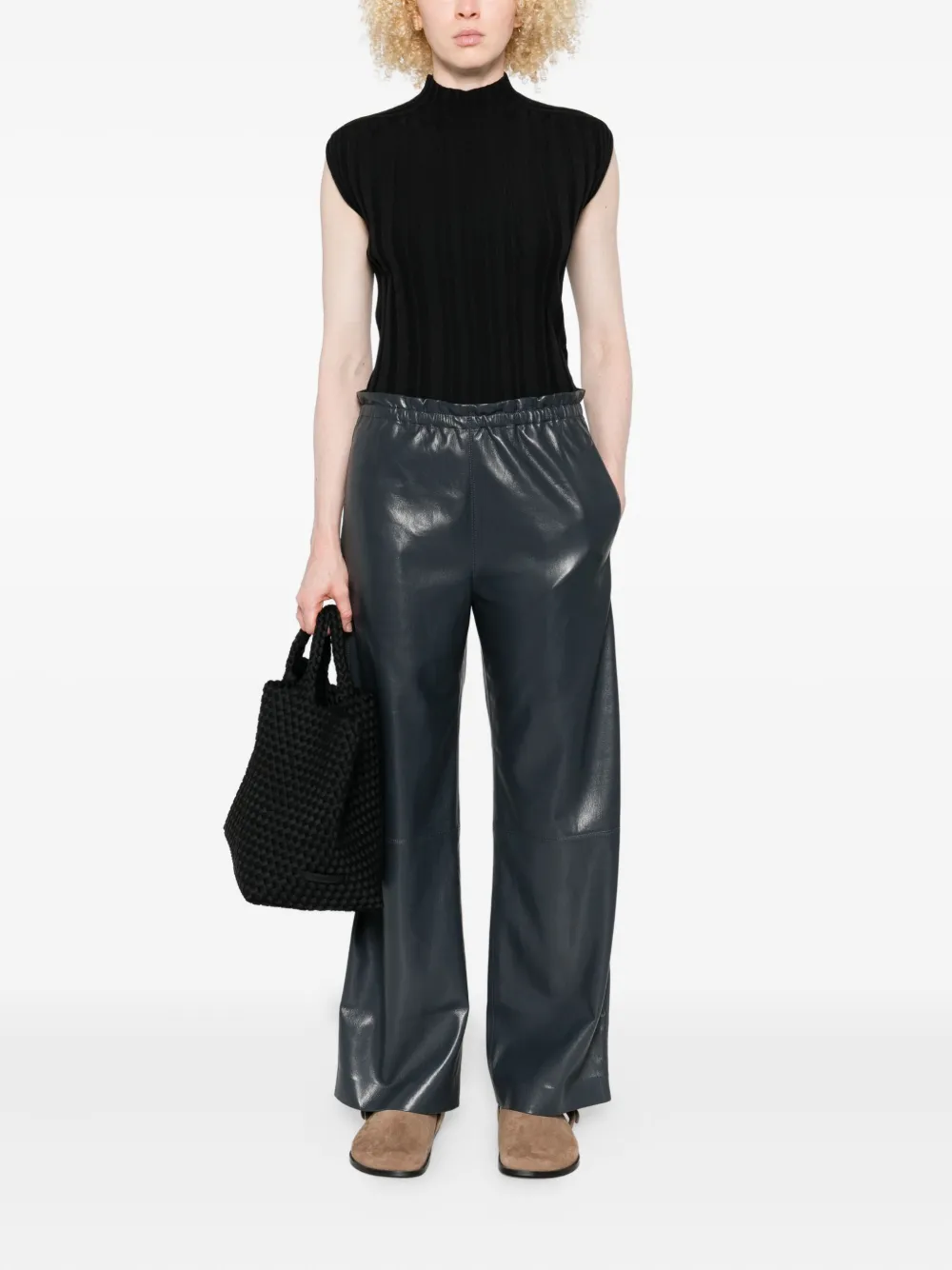 Nanushka Geb elasticated-waist trousers - Blauw