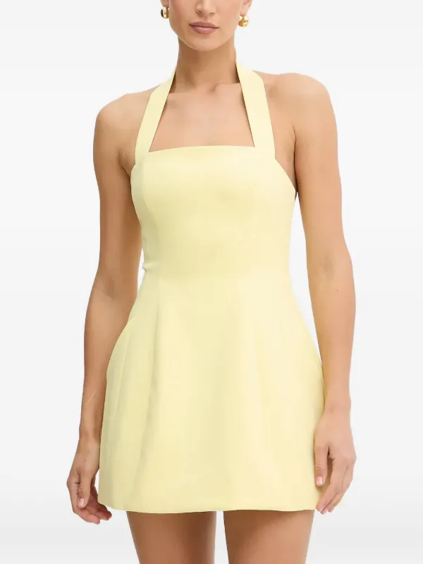 Bardot Nevelle Hourglass Halterneck Dress - Yellow