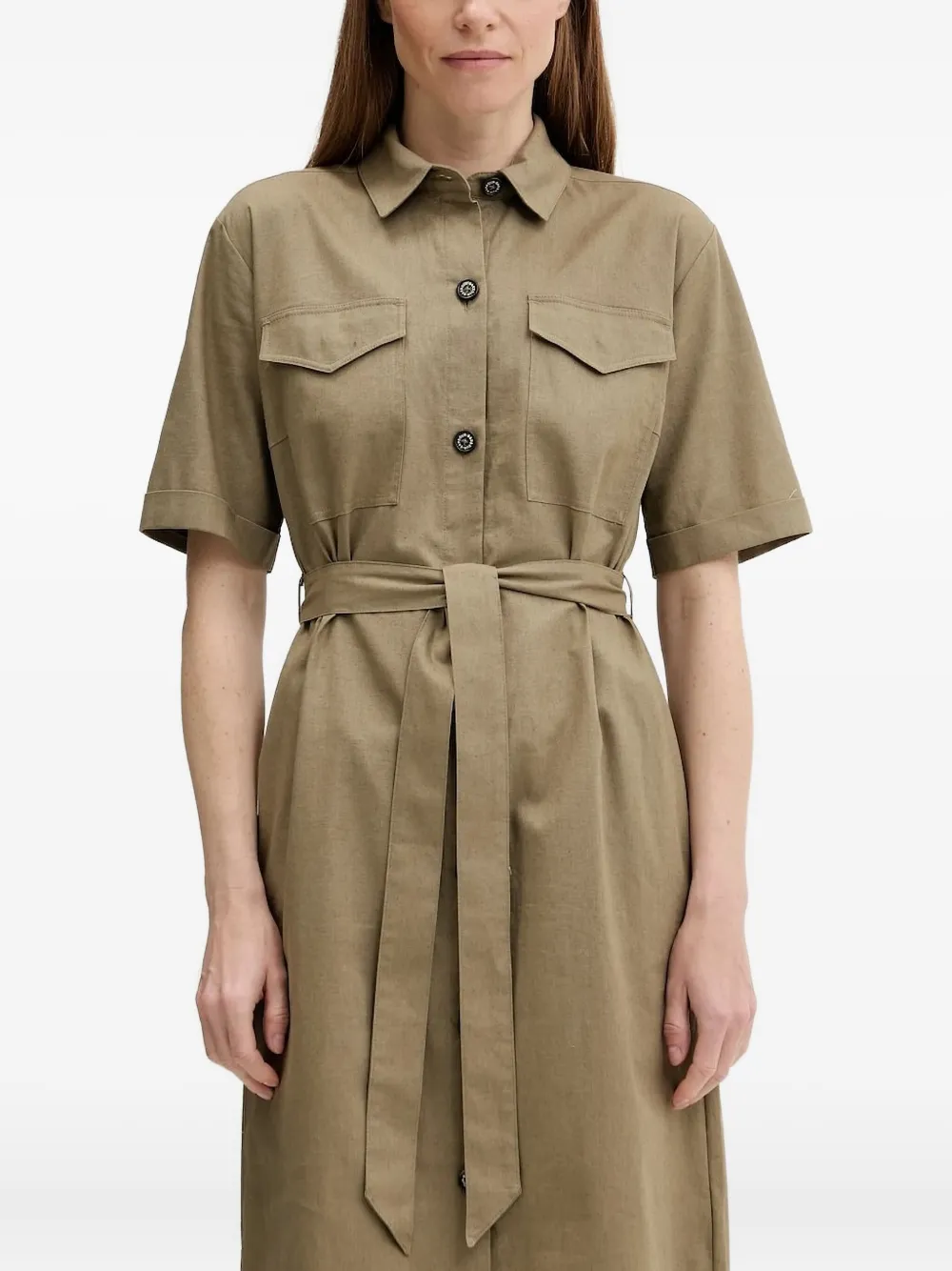 Barbour Blousejurk met ceintuur Groen