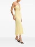 Bardot Rosala halter-neck floral-lace dress - Yellow