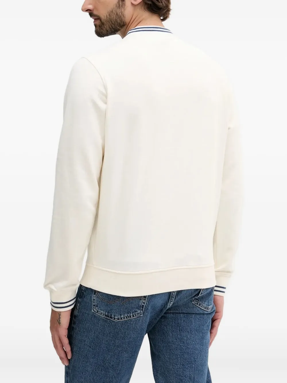 Barbour Sweater met ronde hals - Wit