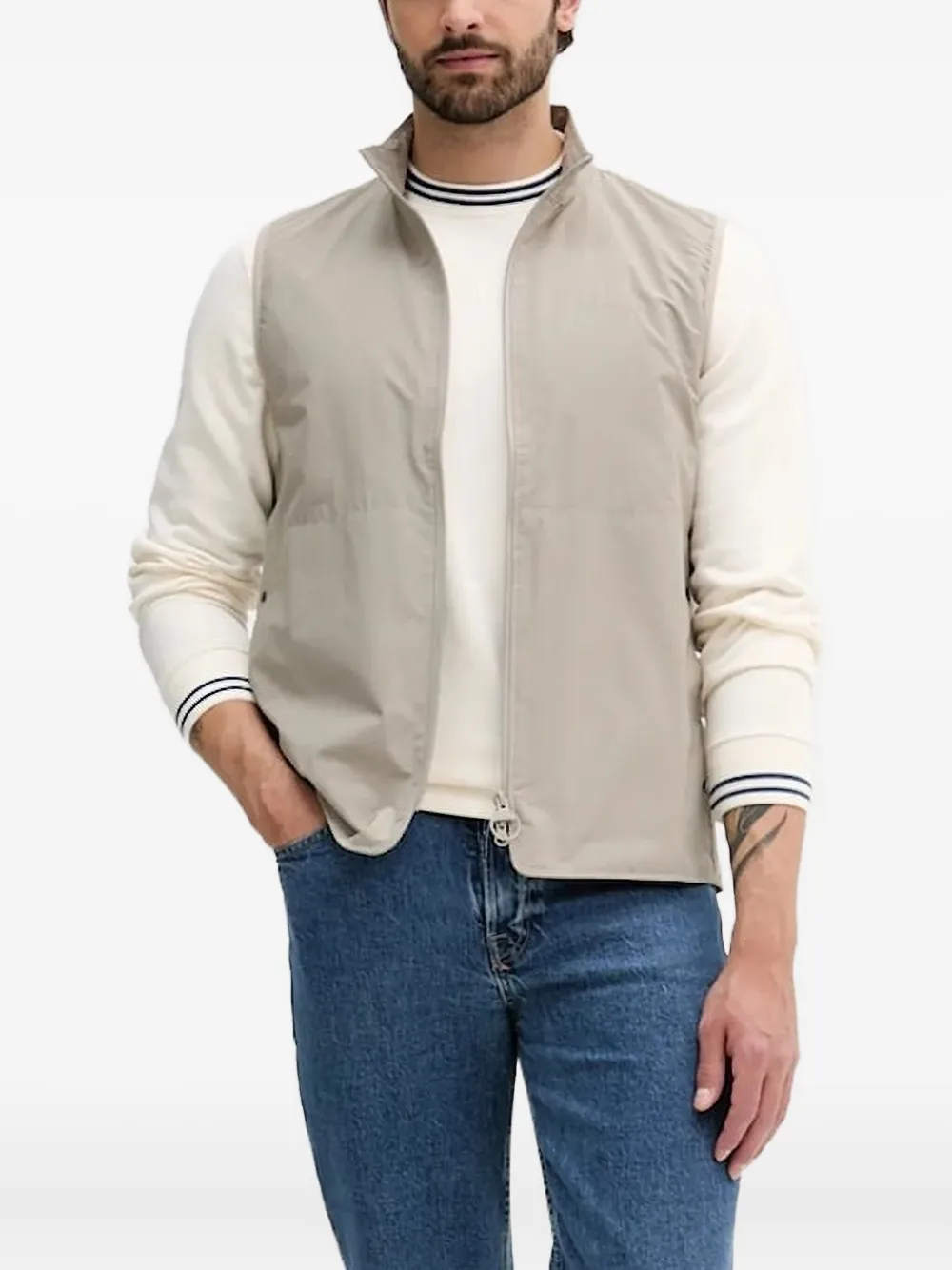 Barbour Crew-neck Sweatshirt In White