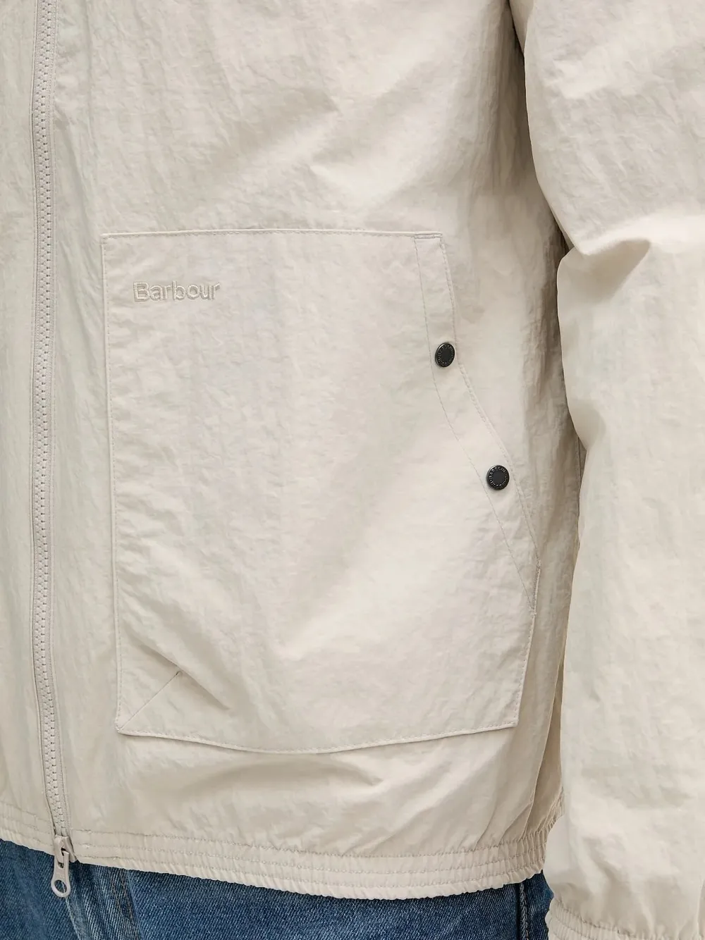 Barbour Hooded Jacket In White