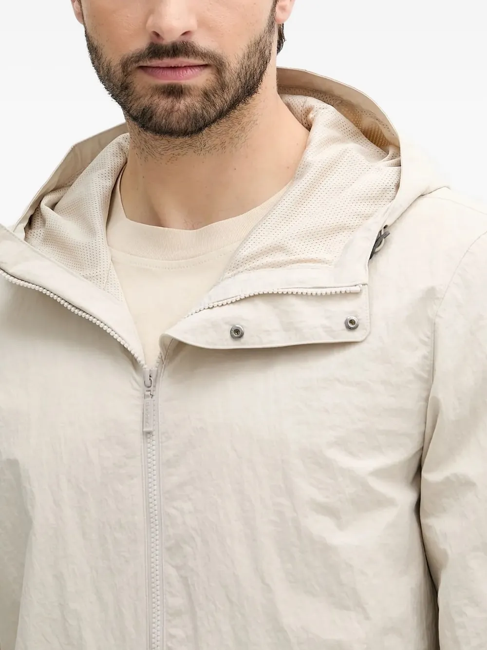 Barbour Hooded Jacket In White
