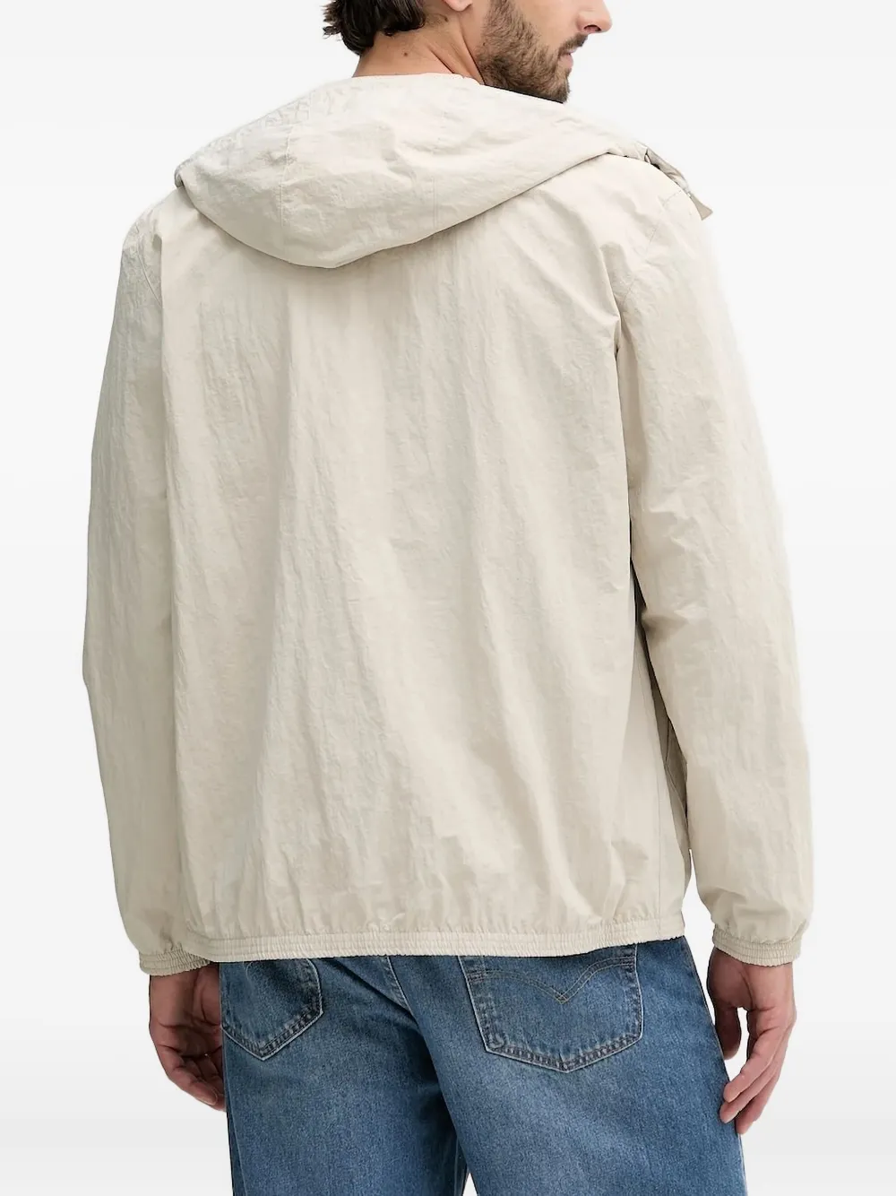 Barbour Hooded Jacket In White
