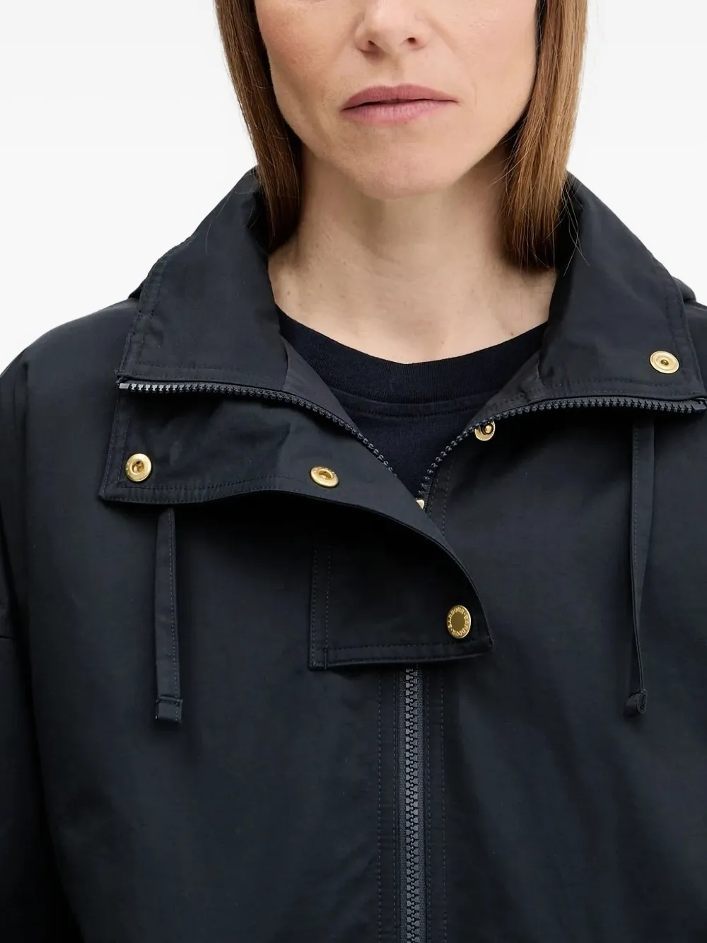 Barbour hooded flap-pocket jacket Blauw
