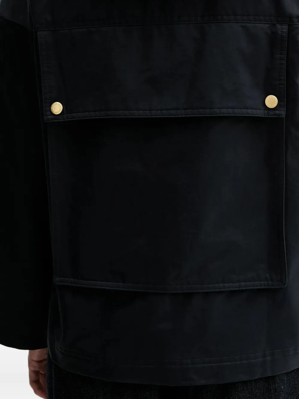 Barbour hooded flap-pocket jacket Blauw