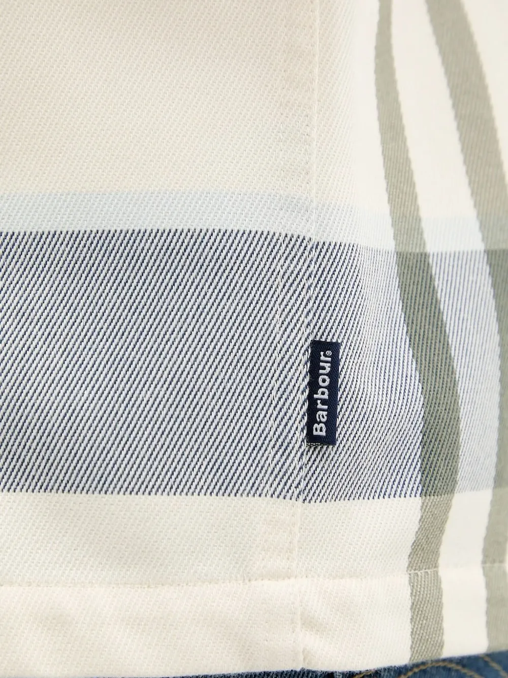 Barbour checked zip-front shirt Beige