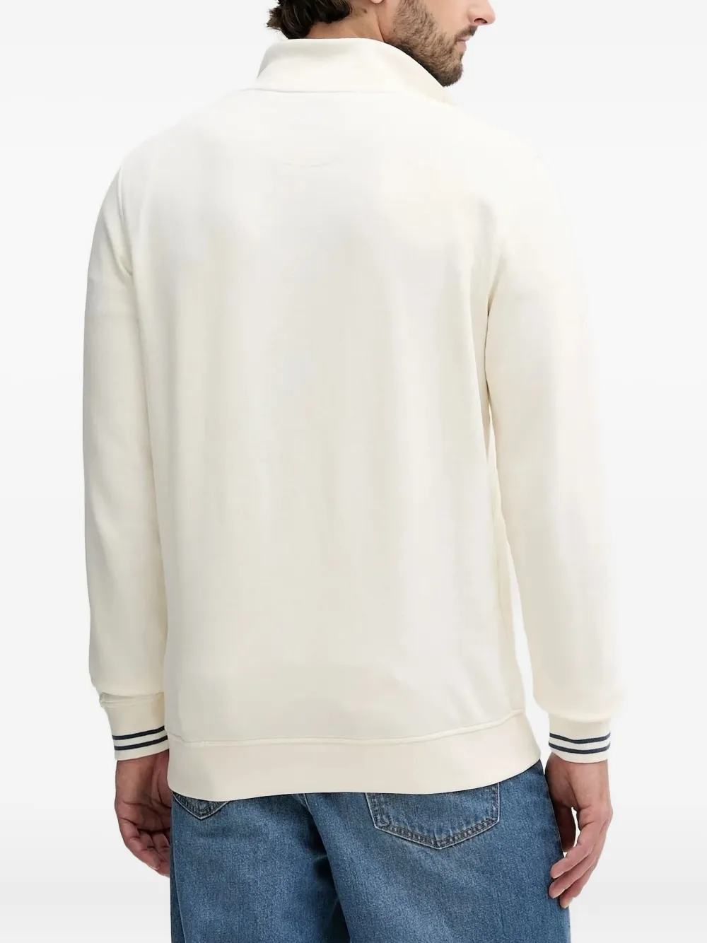Barbour half-zip high-neck sweatshirt - Wit