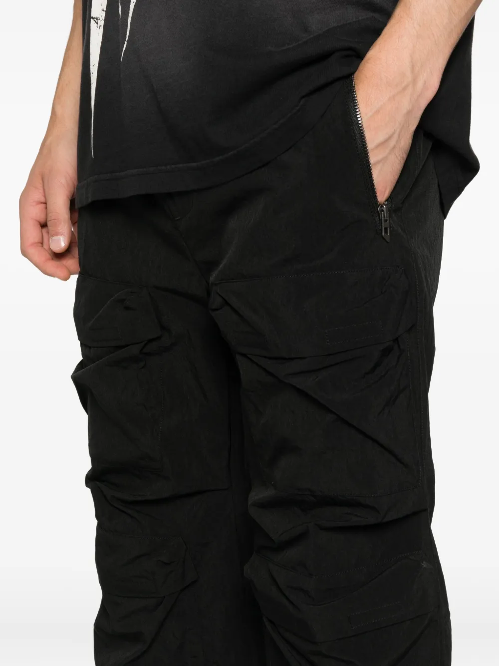 Diesel P-Danzel zip-pocket cargo trousers Zwart