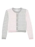 Thom Browne gingham-pattern cardigan - Pink