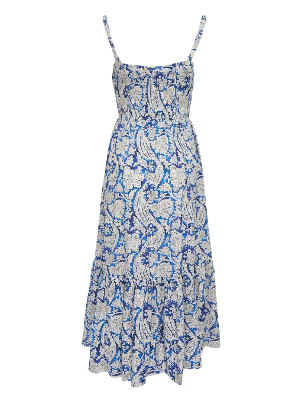 Ulla Johnson floral-pattern midi dress - Blauw