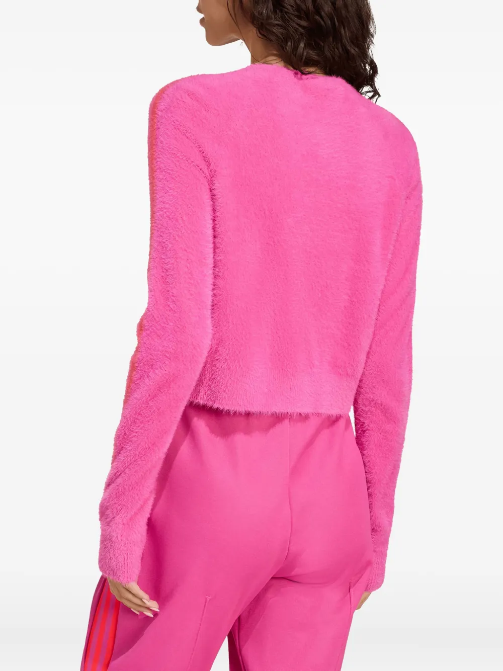 adidas Cropped vest met sluiting Roze