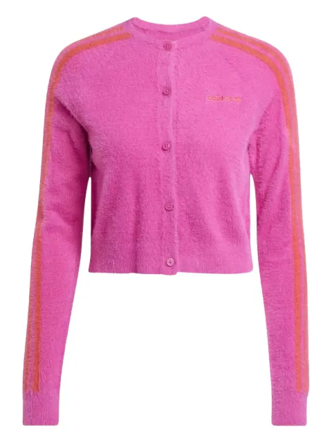 adidas cropped front-closure cardigan