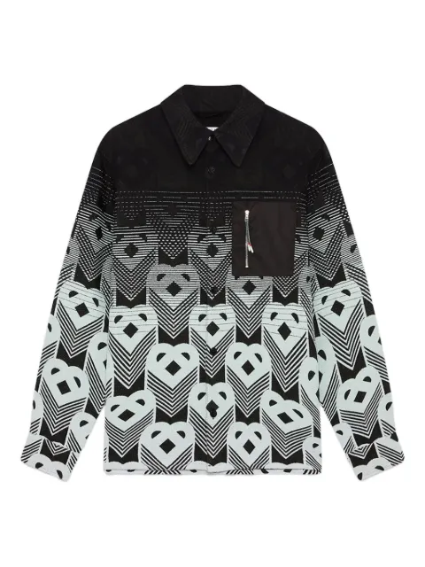 Casablanca geometric-pattern zip-pocket shirt