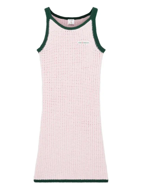 Casablanca knitted contrast-trim dress