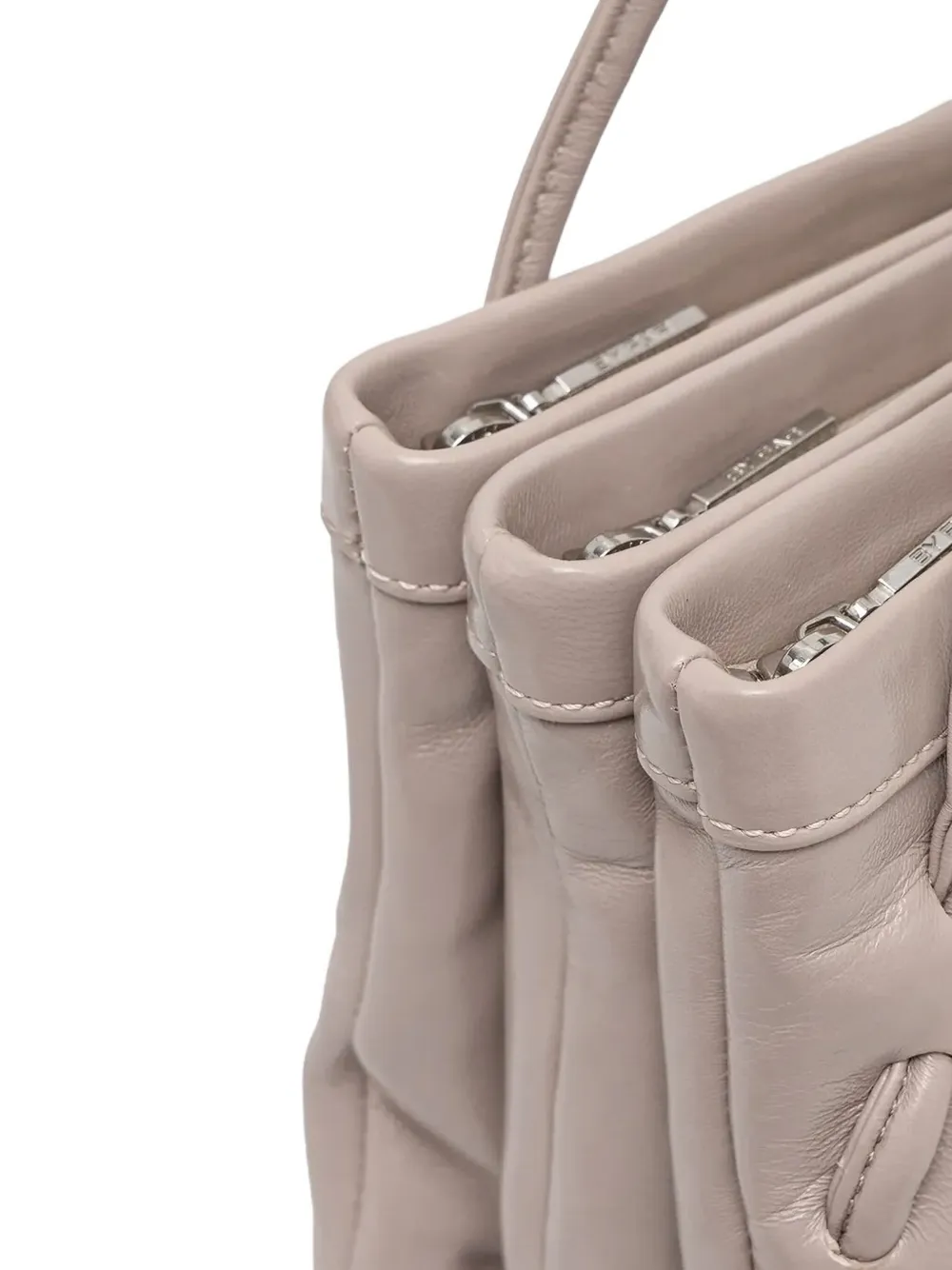 By Far 31165967 Leather Shoulder Bag In Neutral