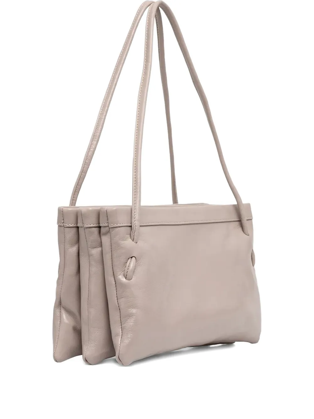 By Far 31165967 Leather Shoulder Bag In Neutral