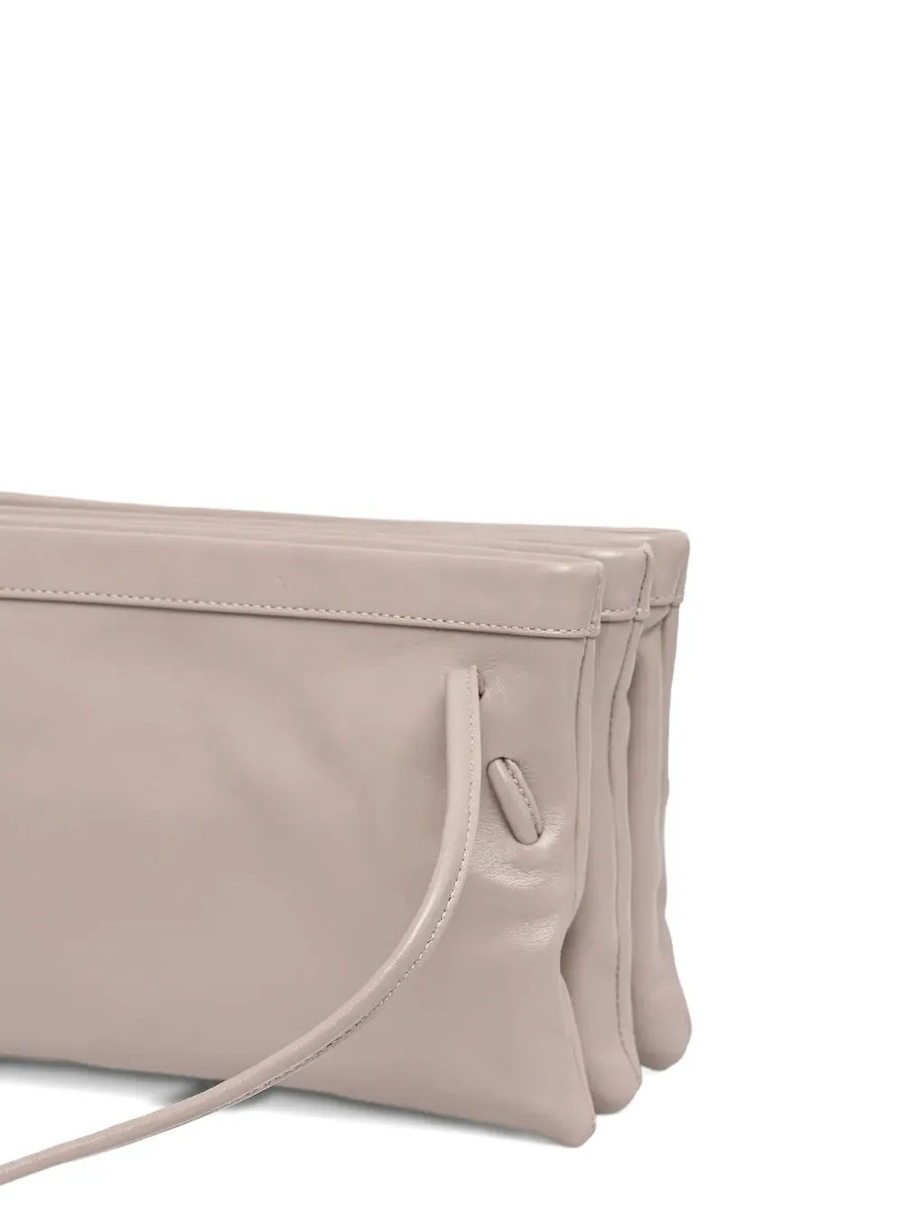 BY FAR 31165967 leren schoudertas - Beige