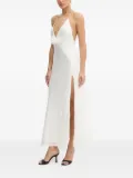 Bardot v-neck sequin maxi dress - White