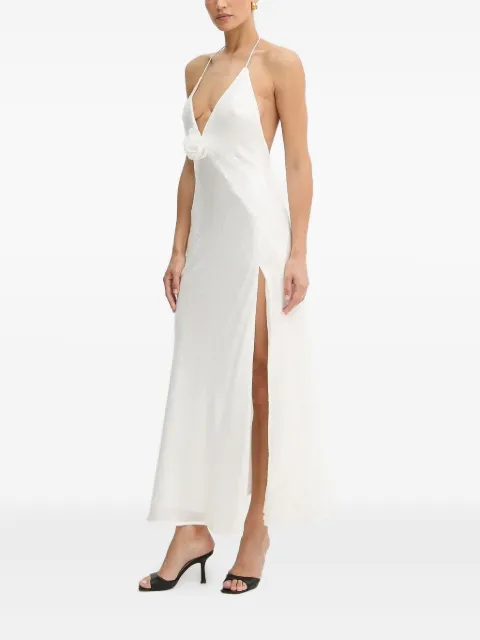 Bardot v-neck sequin maxi dress