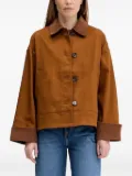 Barbour corduroy-collar buttoned jacket - Brown