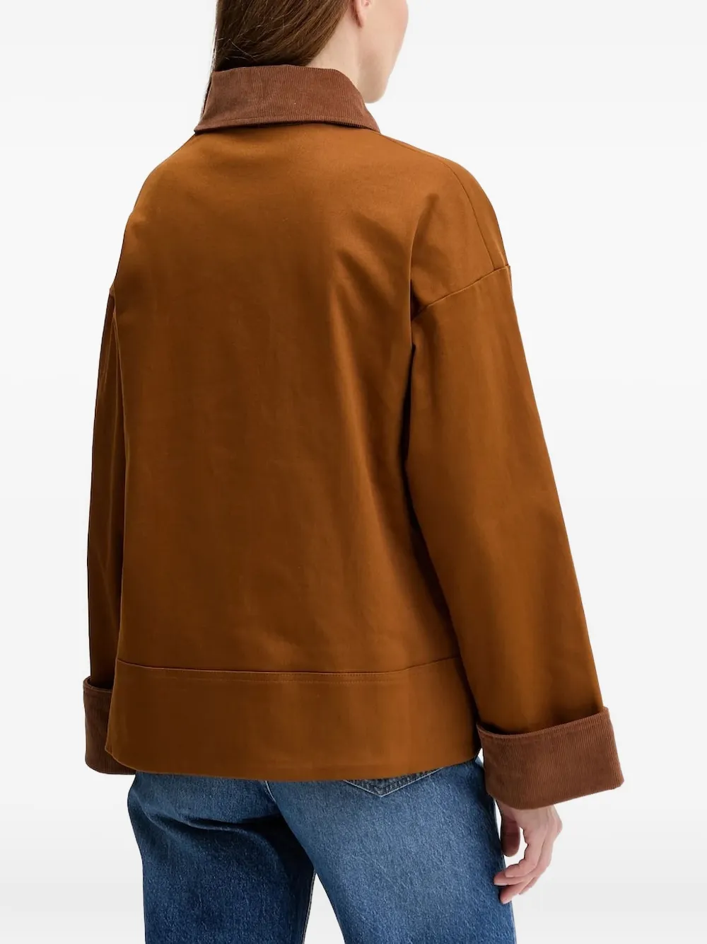 Barbour corduroy-collar buttoned jacket | Oversized Jackets | Image 2