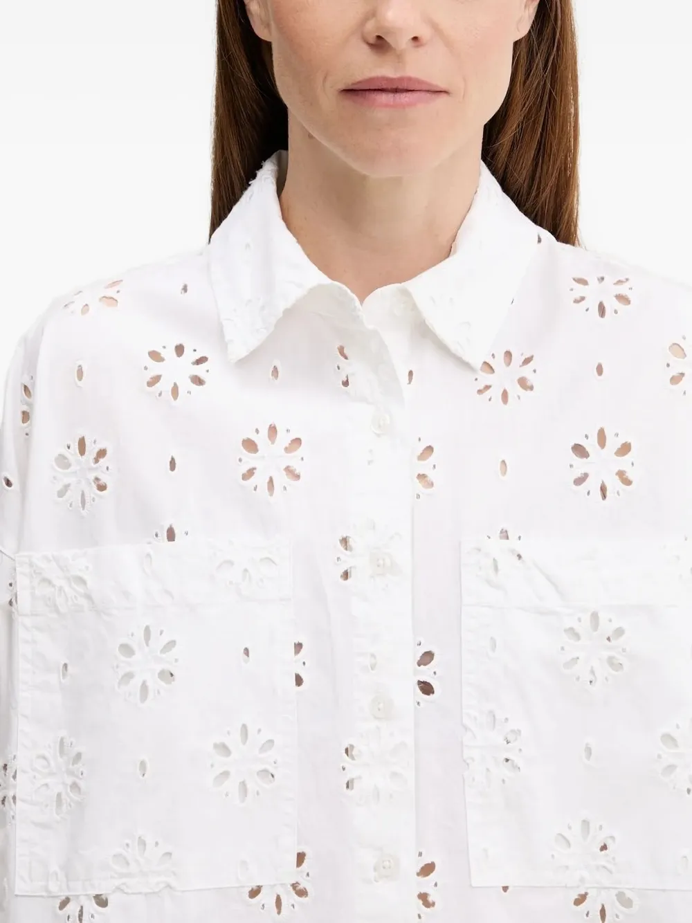 Barbour Blouse met borduurwerk Wit