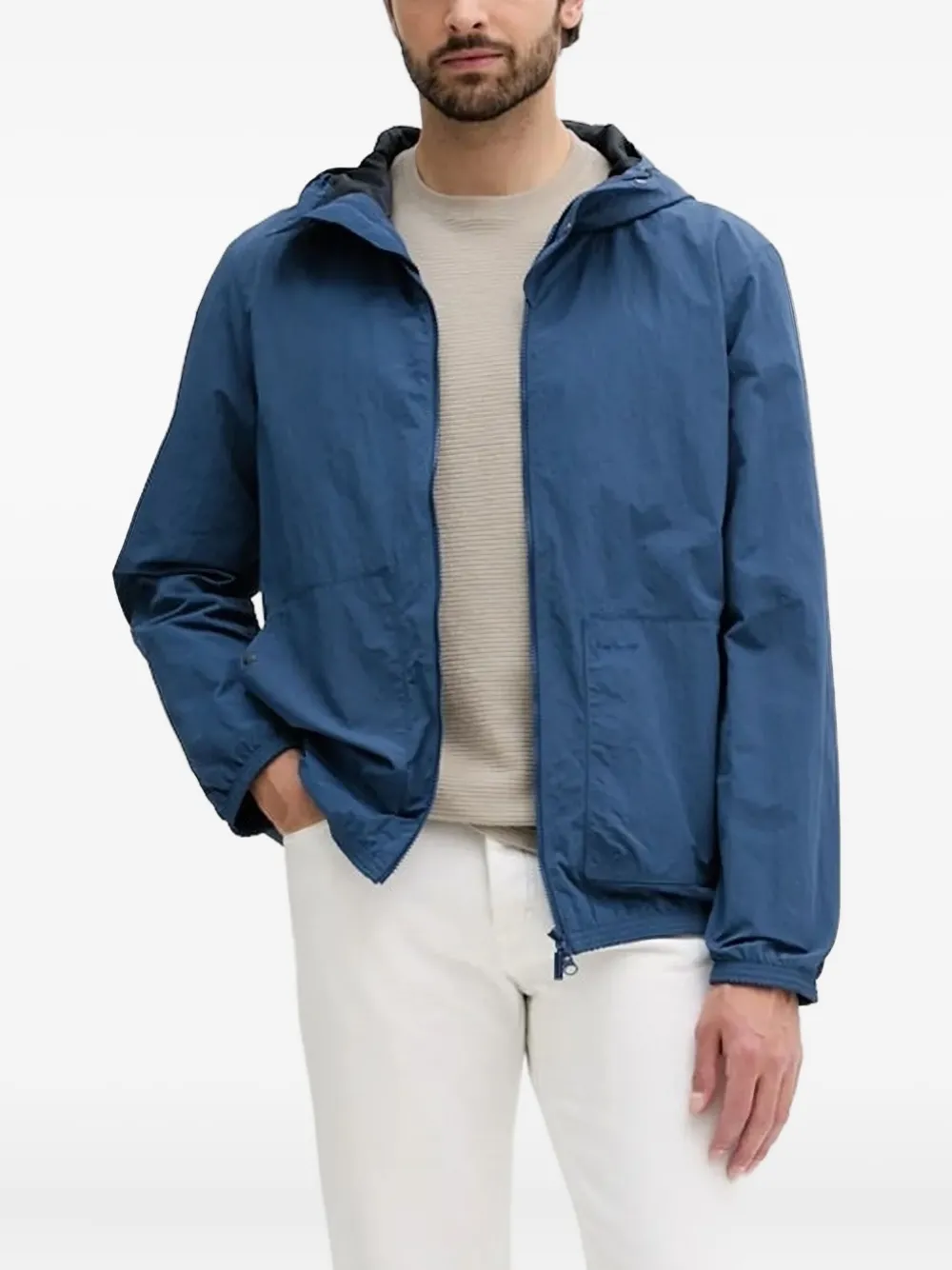 Barbour hooded jacket Blauw