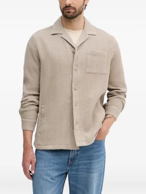 Barbour waffle-texture shirt