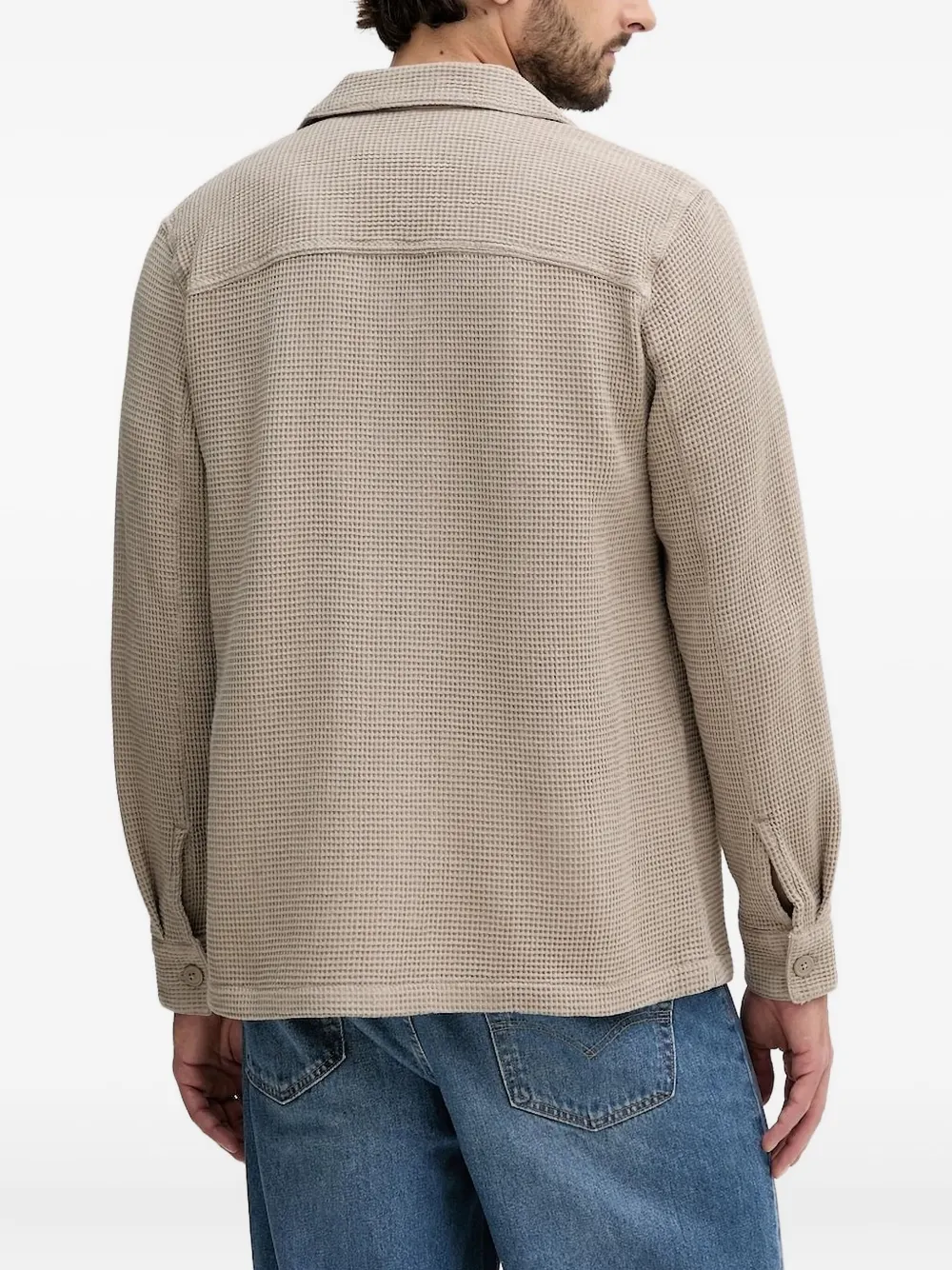Barbour Overhemd met wafeltextuur - Beige
