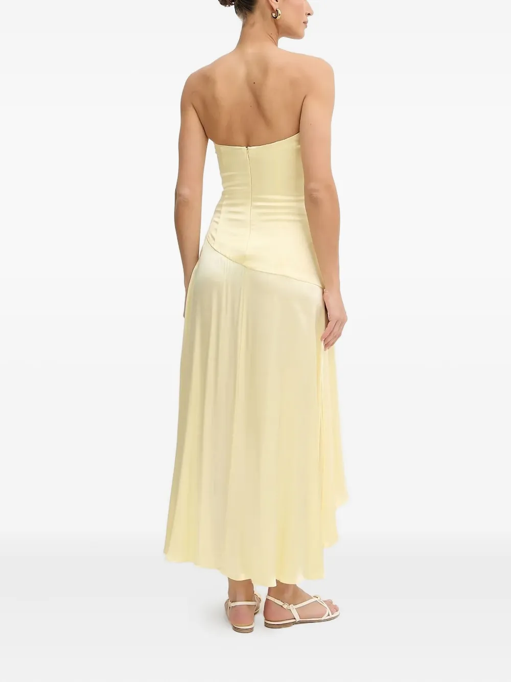 Bardot Asymmetrische jurk - Geel