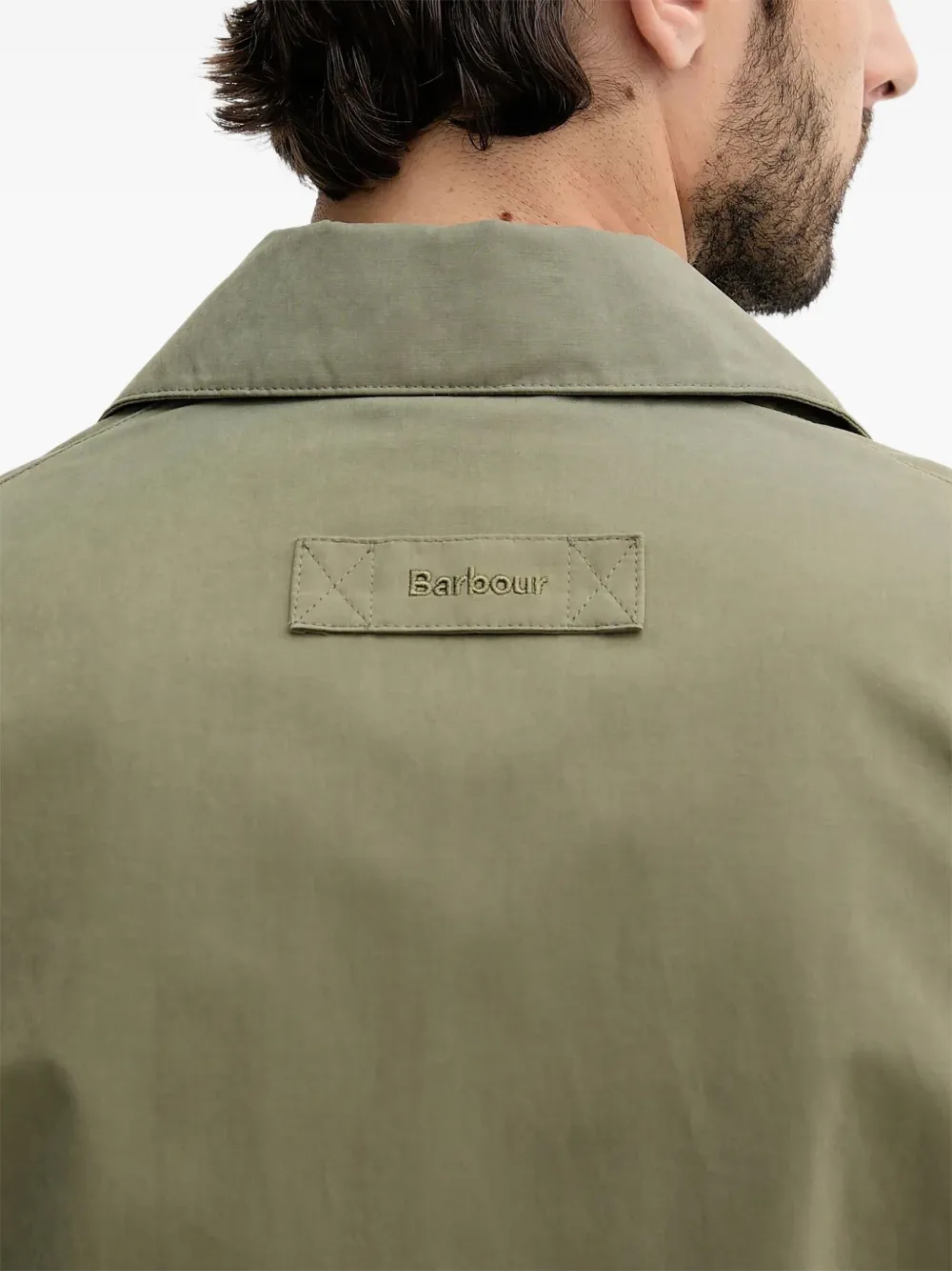 Barbour Zip-fastening Patch-pocket Jacket In Green