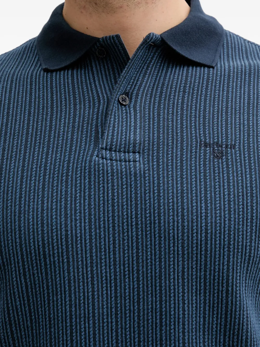 Barbour Poloshirt met borduurwerk Blauw