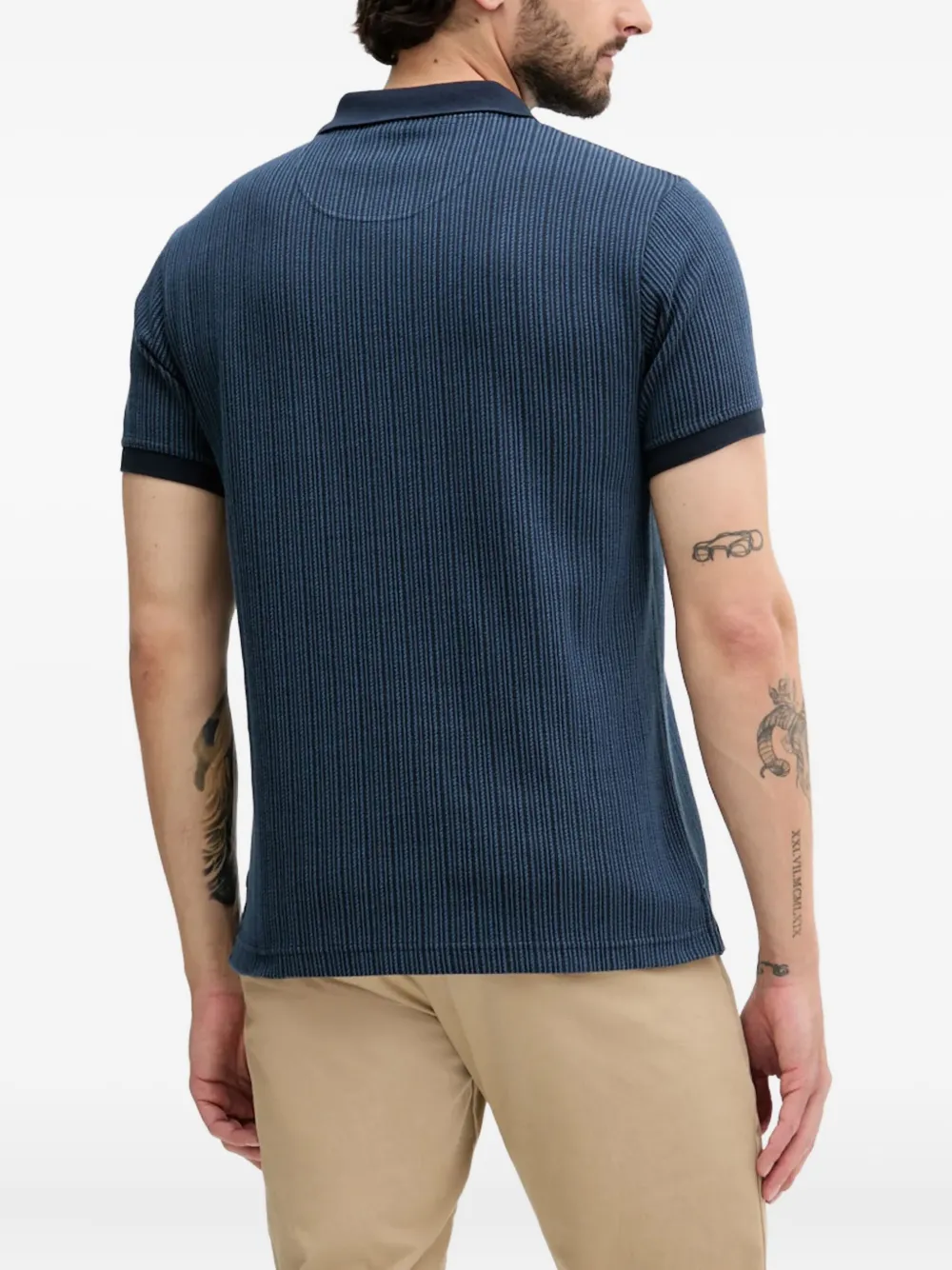 Barbour Poloshirt met borduurwerk Blauw