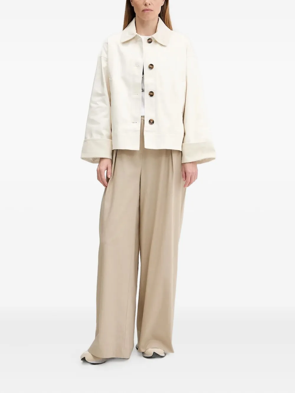 Barbour Abbey Corduroy-collar Jacket In Neutral