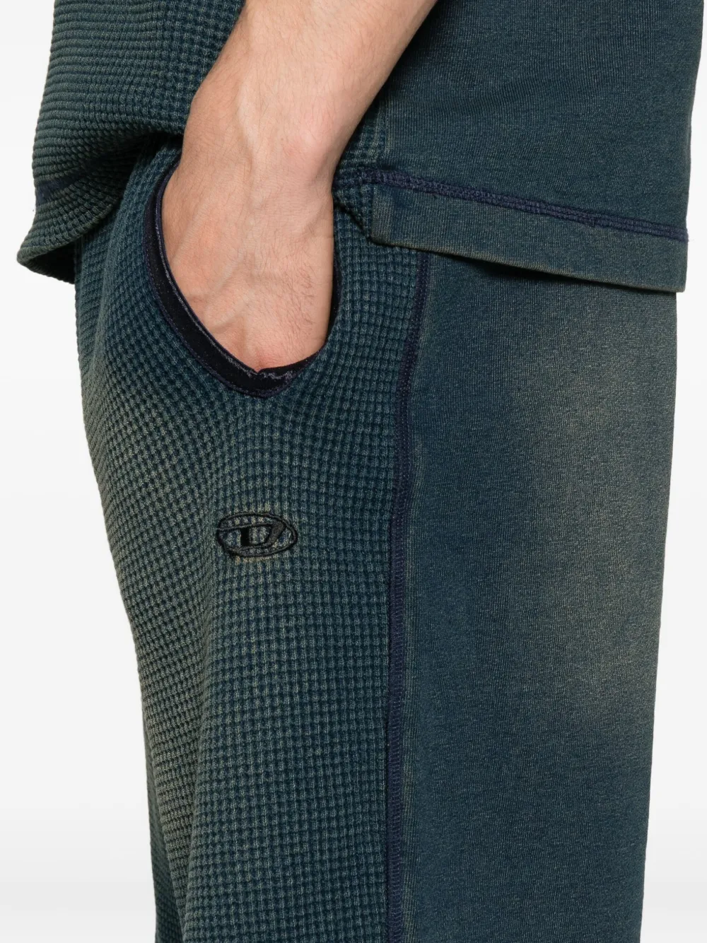 Diesel Shorts met textuur Blauw