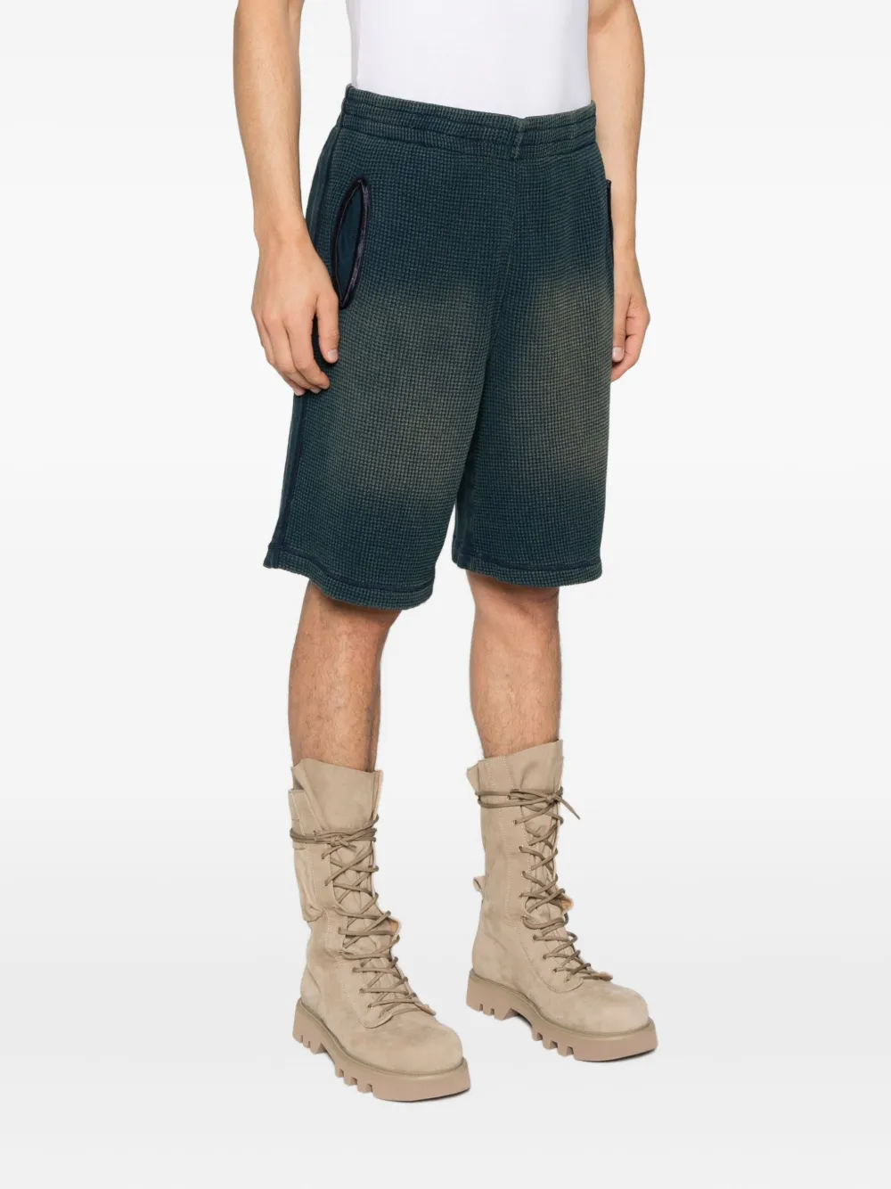 Diesel Shorts met textuur Blauw