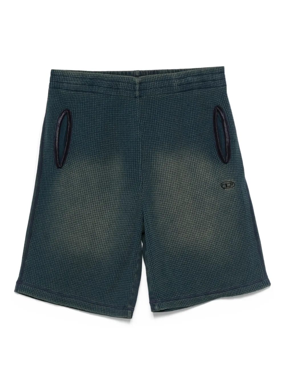 Diesel Shorts met textuur Blauw