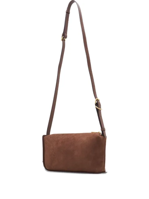 JOY GRYSON Crescent suede zip-fastening shoulder bag