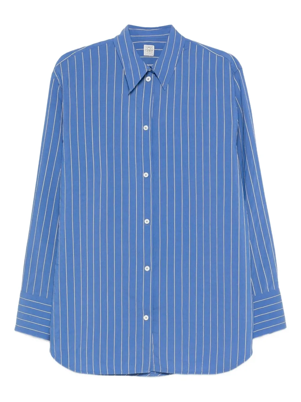 TOTEME stripe-pattern shirt | Blue | Image 1