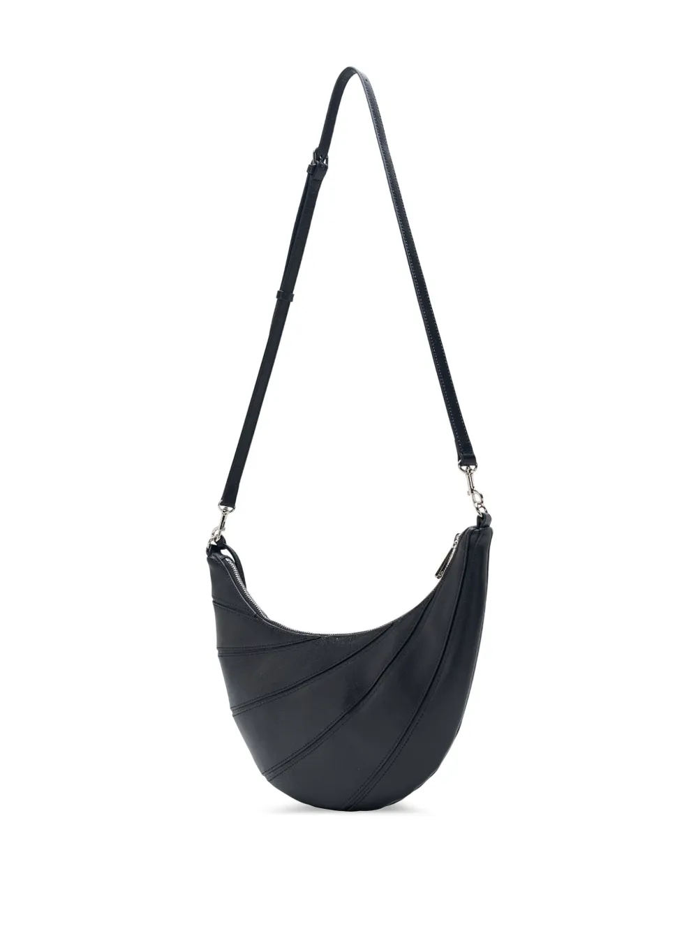  Joy Gryson Pleated Crescent Shoulder Bag - Black 