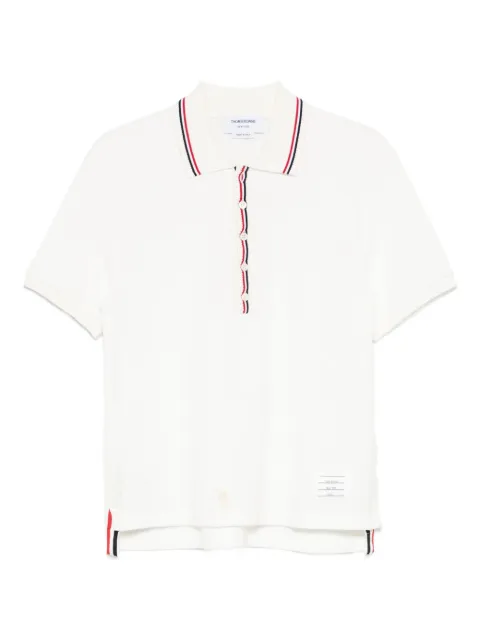 Thom Browne playera tipo polo con parche del logo