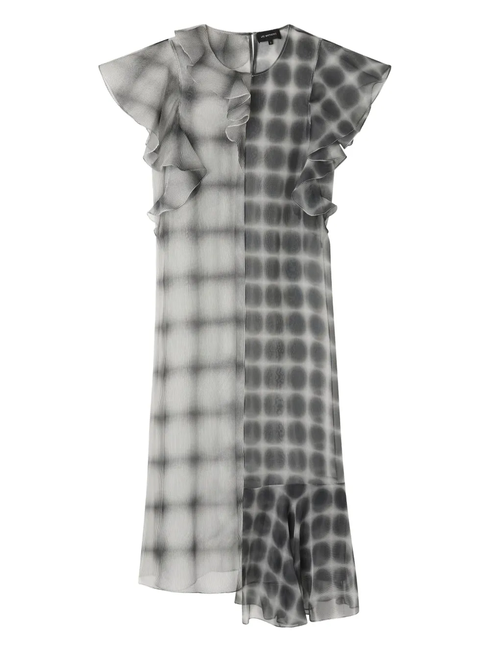 Lee Mathews robe à imprimé géométrique | vert | Image 1